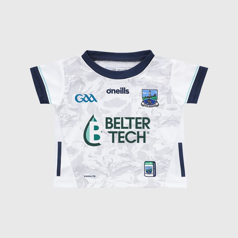 O’Neills White Fermanagh GAA Hurling Baby Alternative Goalkeeper Jersey 2025 by O’Neills.