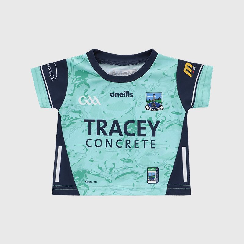 O’Neills Mint Fermanagh GAA Baby Alternative Jersey 2025 by O’Neills.