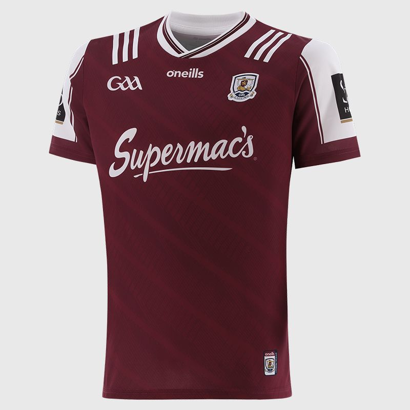 O’Neills Maroon Galway GAA Men's Home Jersey 2025 by O’Neills.
