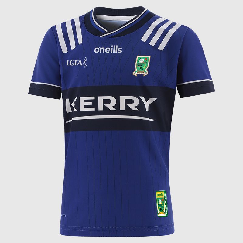 O’Neills Blue Kerry LGFA Kids' Alternative Jersey 2025 by O’Neills.