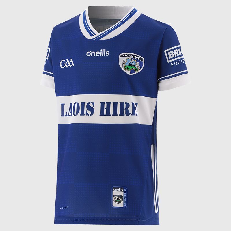 Royal Official Laois GAA Kids' Home Jersey 2025 by O’Neills.