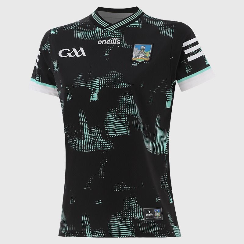 Black Limerick GAA Women's Alternative Jersey 2026 from O’Neills.