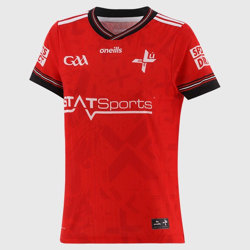 Red Louth GAA Women's Home Jersey 2026 from O’Neills.