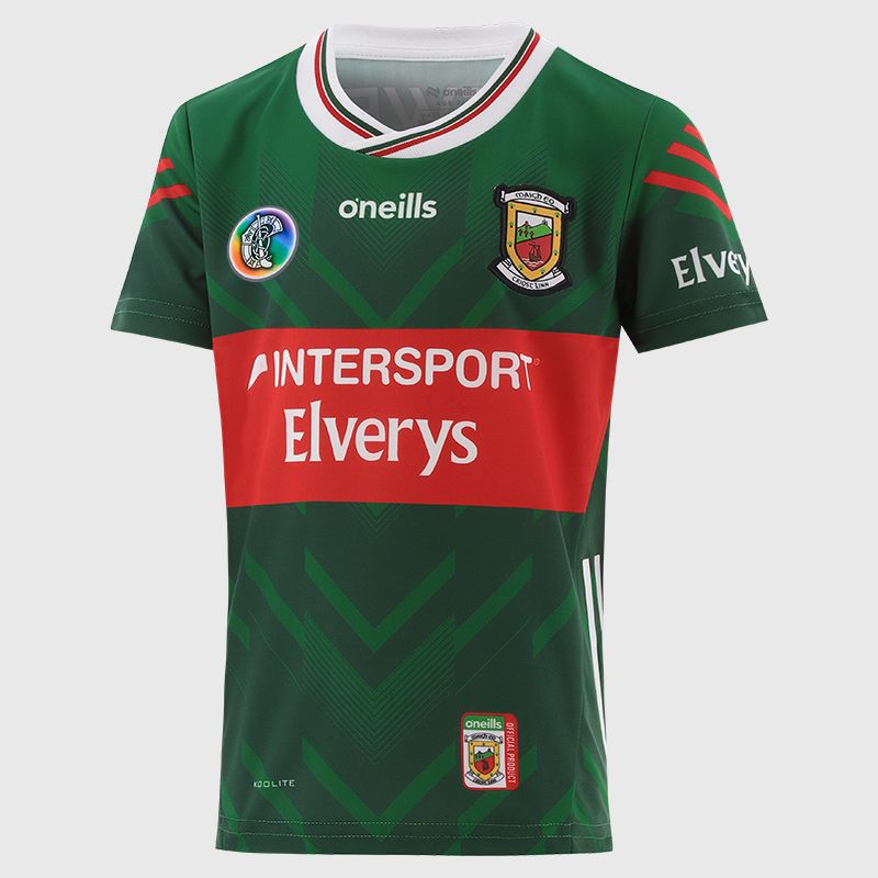 O'Neills Bottle Mayo Camogie Kids' Home Jersey 2025 from O'Neills.