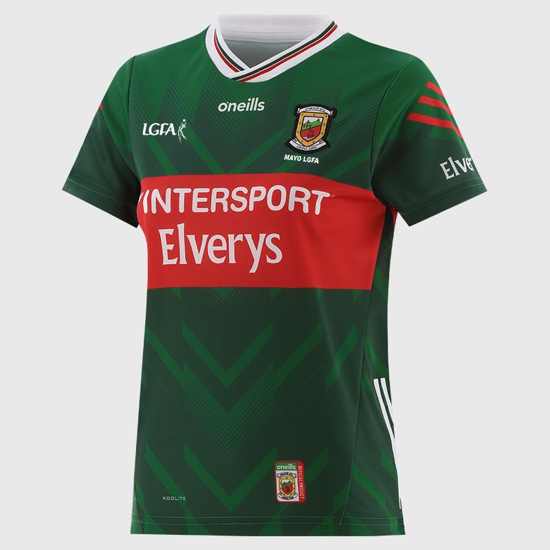 O'Neills Mayo LGFA Women's Fit Home Jersey 2025 from O'Neills.