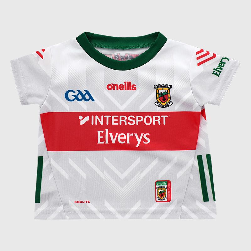 O’Neills White Mayo GAA Baby Goalkeeper Jersey 2025 by O’Neills.