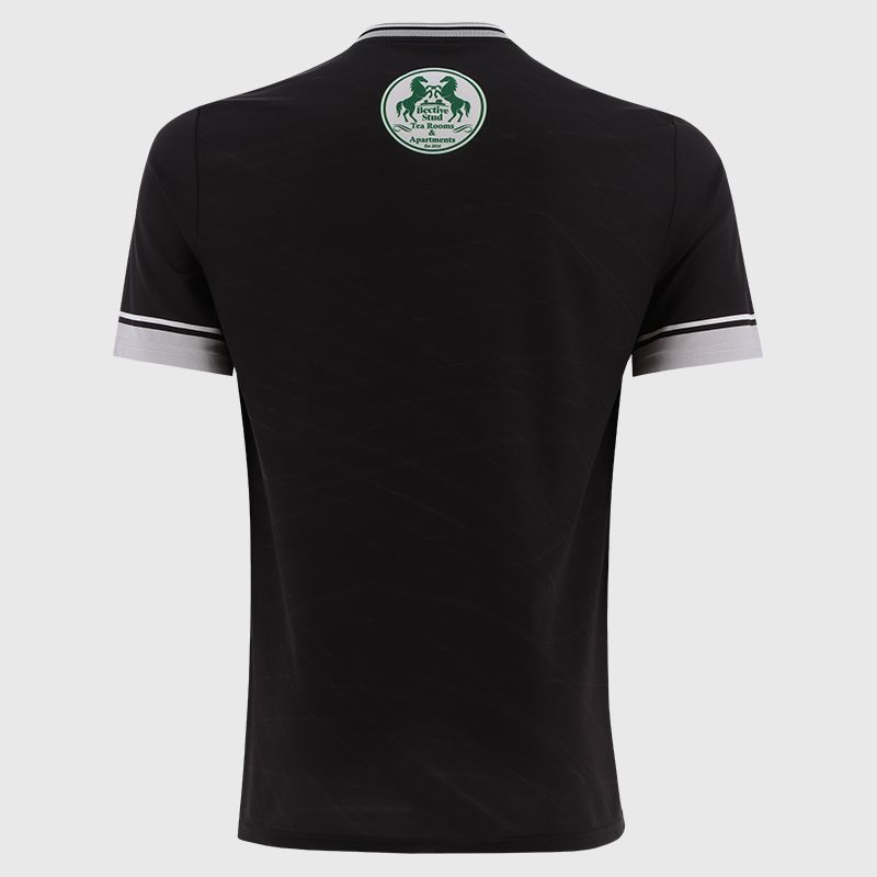 O’Neills Black Meath GAA Kids' Goalkeeper Jersey 2025 with ribbed crewneck by O’Neills.