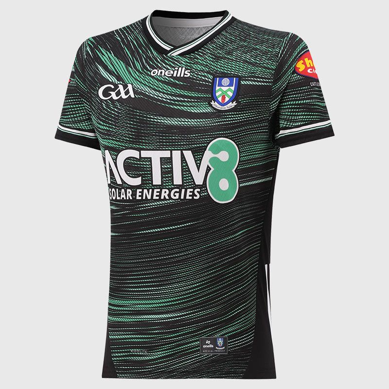Black / Green Monaghan GAA Women's Fit Goalkeeper Jersey 2026 from O’Neills.