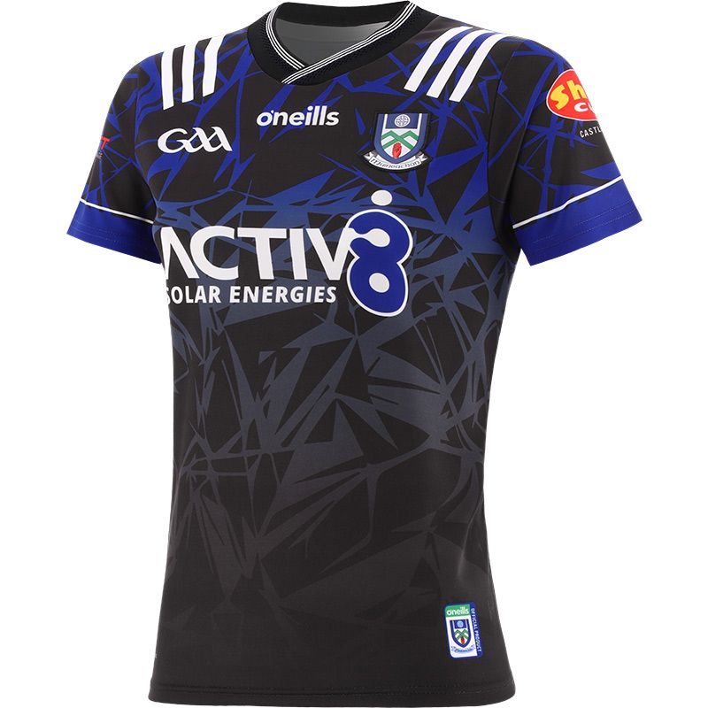 Black Monaghan GAA Goalkeeper Jersey 2024 with ribbed crewneck by O’Neills.