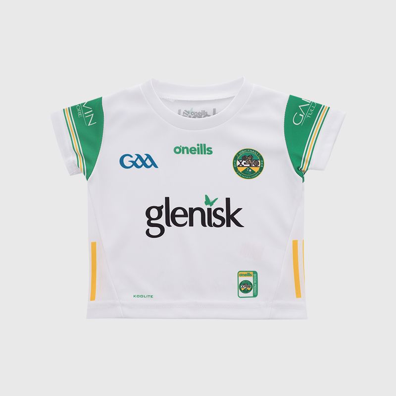 O’Neills White Offaly GAA Baby Alternative Jersey 2025 by O’Neills.