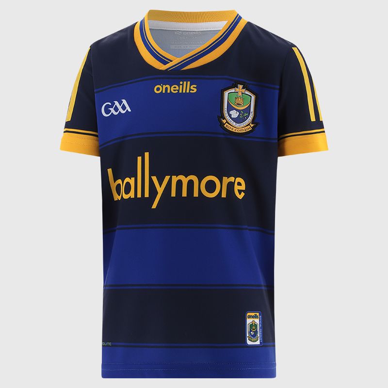 Navy Roscommon GAA Kids' Goalkeeper Jersey 2025 with ribbed crewneck by O’Neills.
