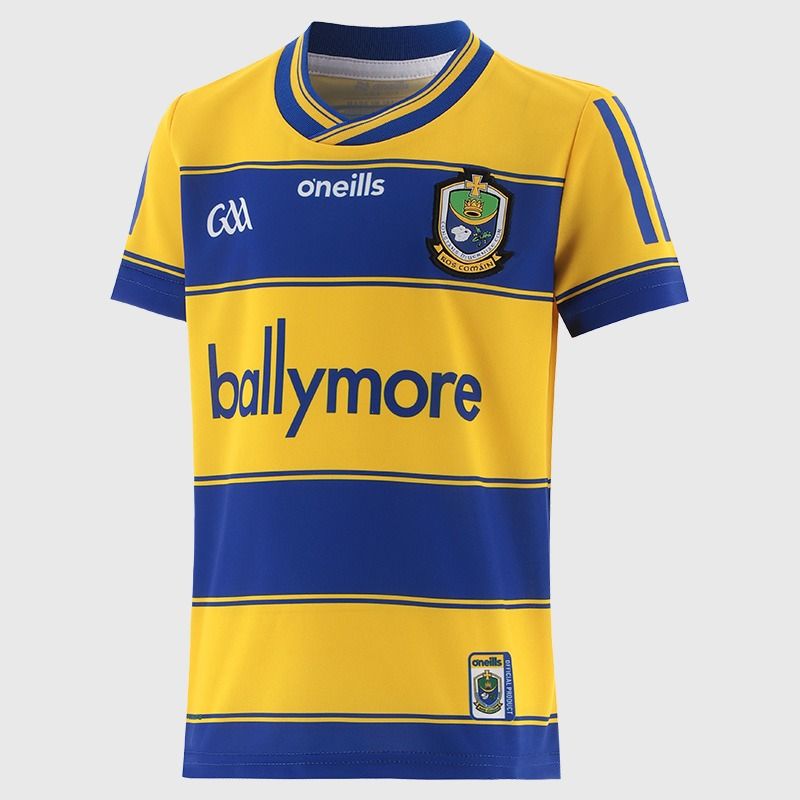 Yellow Roscommon GAA Kids' Home Jersey 2025 by O’Neills.