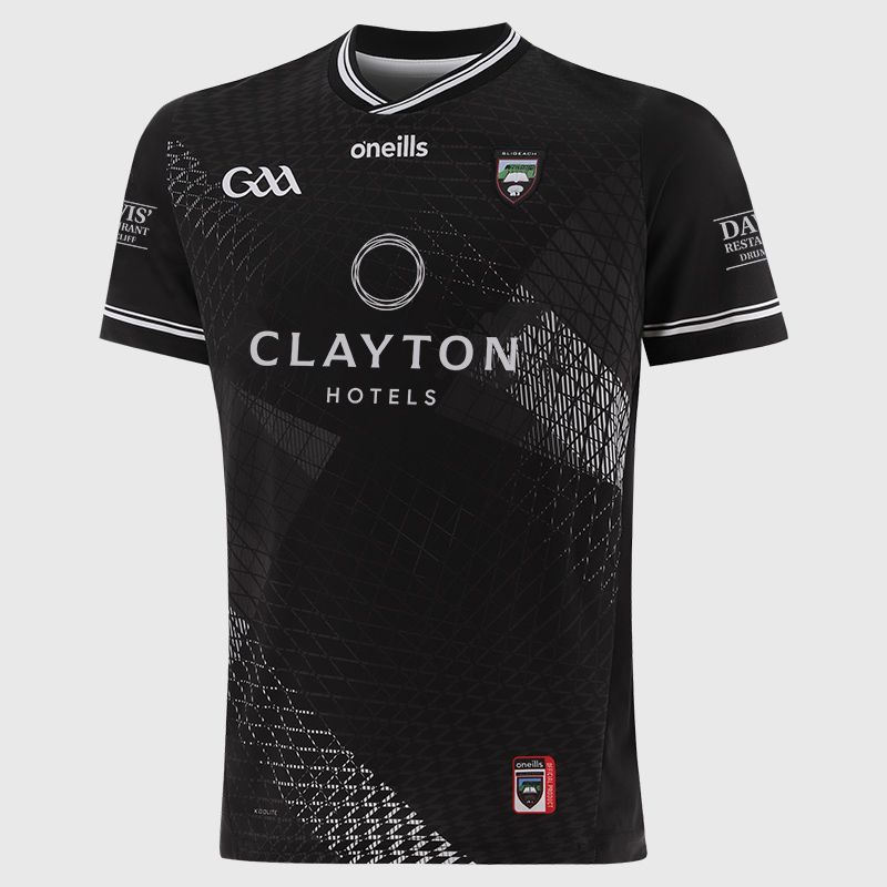 O’Neills Black Sligo GAA Hurling Men's Home Jersey 2025 by O’Neills.