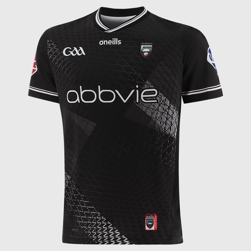 O’Neills Black Sligo GAA Men's Home Jersey 2025 by O’Neills.