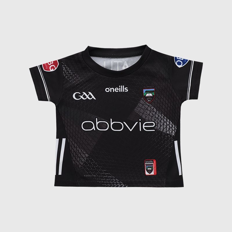 O’Neills Black Sligo GAA Baby Home Jersey 2025 by O’Neills.