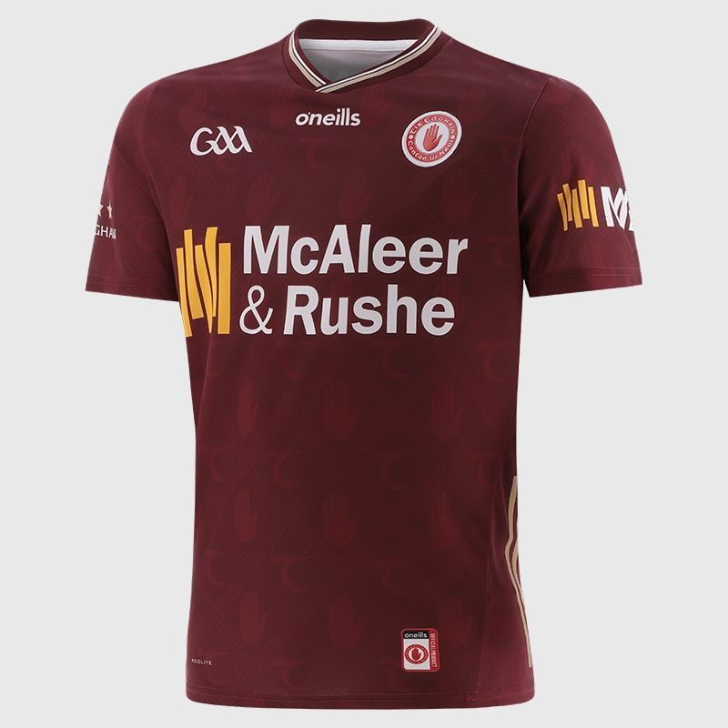 Maroon Tyrone GAA Alternative Jersey 2025 by O'Neills.