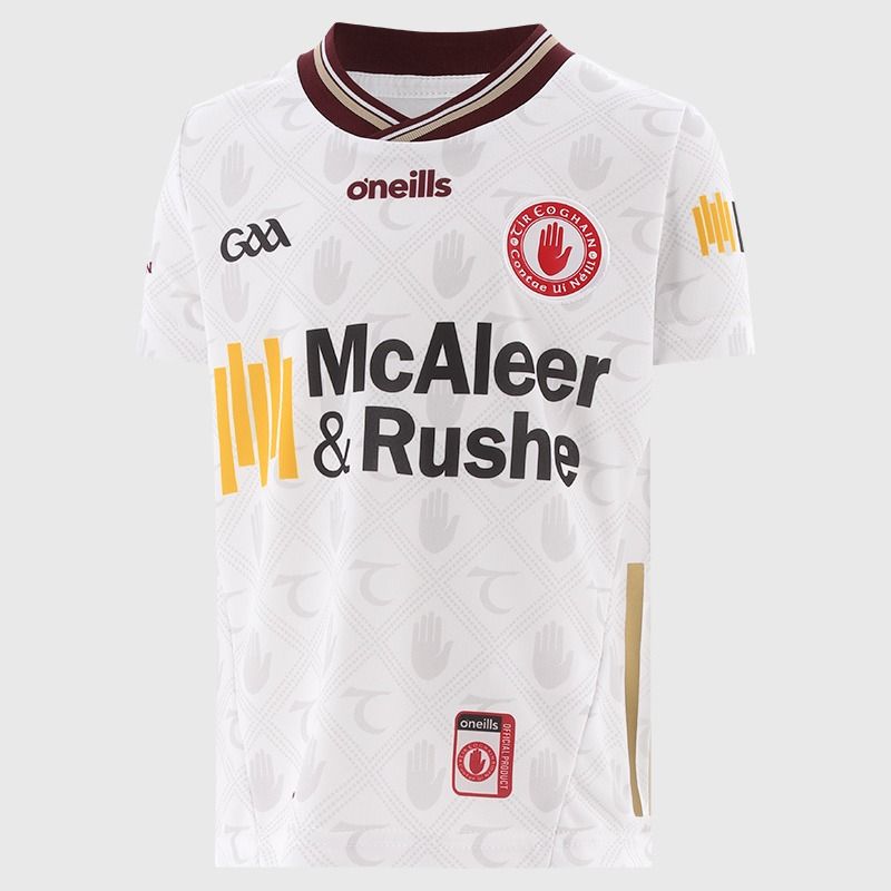 O’Neills White Tyrone GAA Kids' Alternative Goalkeeper Jersey 2025 by O’Neills.