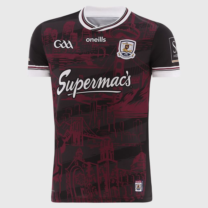 Black Galway GAA Player Fit Alternative Jersey 2025 from O’Neills.