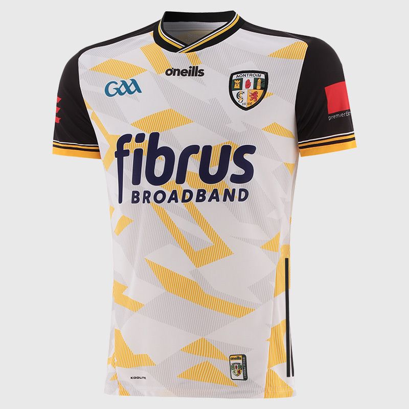 O’Neills White Antrim GAA Player Fit Goalkeeper Jersey 2025 by O’Neills.