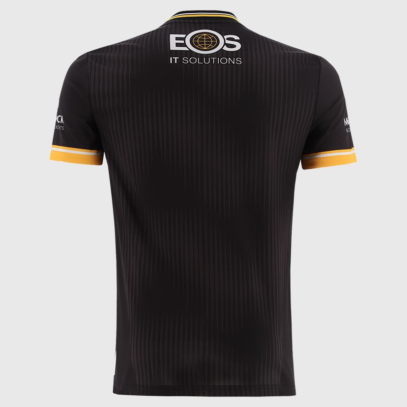 O’Neills Black Down GAA Goalkeeper Jersey 2025 Player Fit with ribbed crewneck by O’Neills.