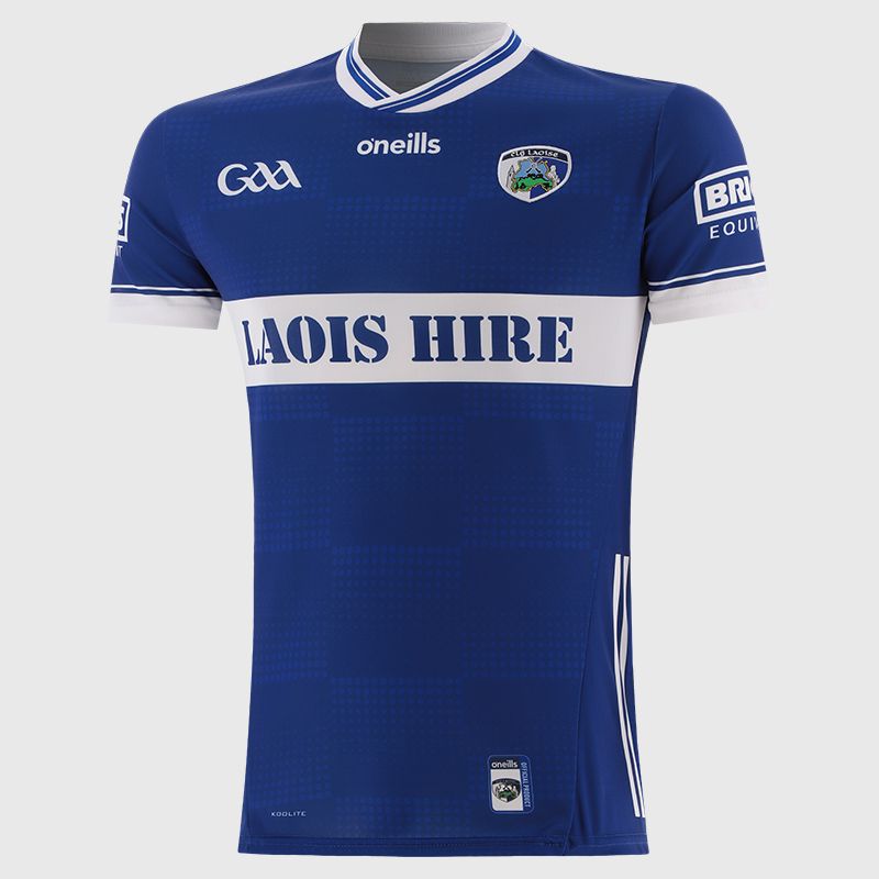 Royal Official Laois GAA Player Fit Home Jersey by O’Neills.