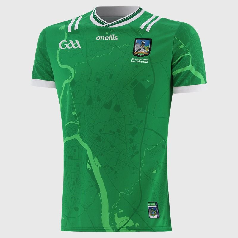 Green Limerick GAA Player Fit All Ireland Hurling Champions Jersey 2026 from O’Neills.