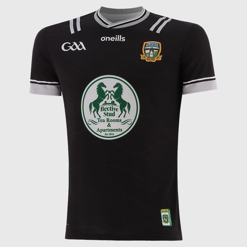 O’Neills Black Meath GAA Goalkeeper Jersey 2025 Player Fit with ribbed crewneck by O’Neills.