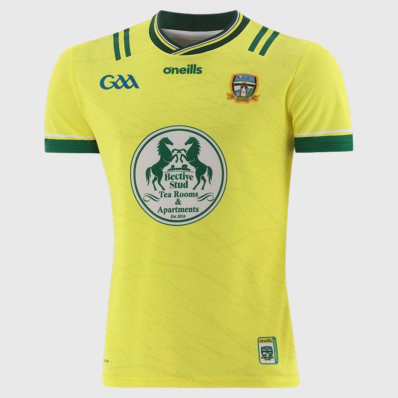 O’Neills Yellow Meath GAA Goalkeeper Jersey 2025 Player Fit with ribbed crewneck by O’Neills.