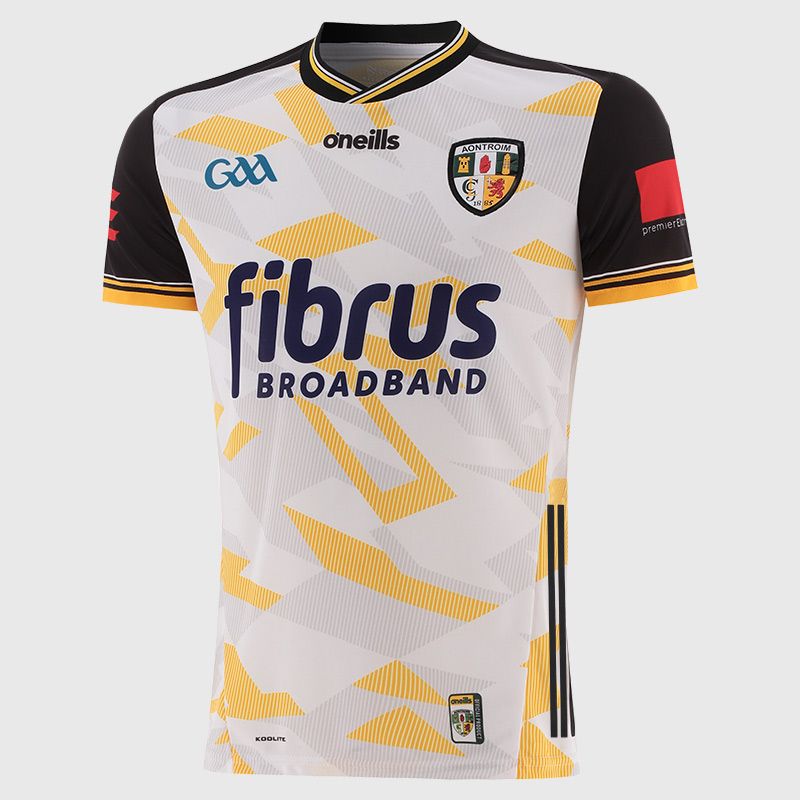 O’Neills White Antrim GAA Player Fit Goalkeeper Jersey 2025 by O’Neills.