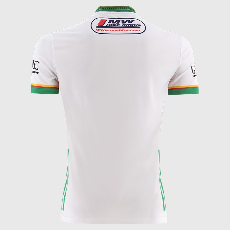 O’Neills White Carlow GAA Player Fit Goalkeeper Jersey 2025 with ribbed crewneck by O’Neills.