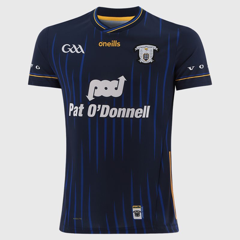 Navy Clare GAA Player Fit Goalkeeper Jersey 2025 with ribbed crewneck by O’Neills.