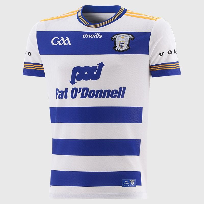 White / Royal Clare GAA Player Fit Alternative Goalkeeper Jersey 2026 from O’Neills.