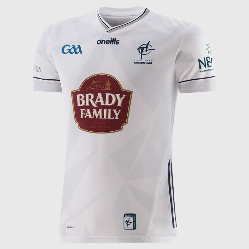 O’Neills White Kildare GAA Player Fit Home Jersey 2025 by O’Neills.