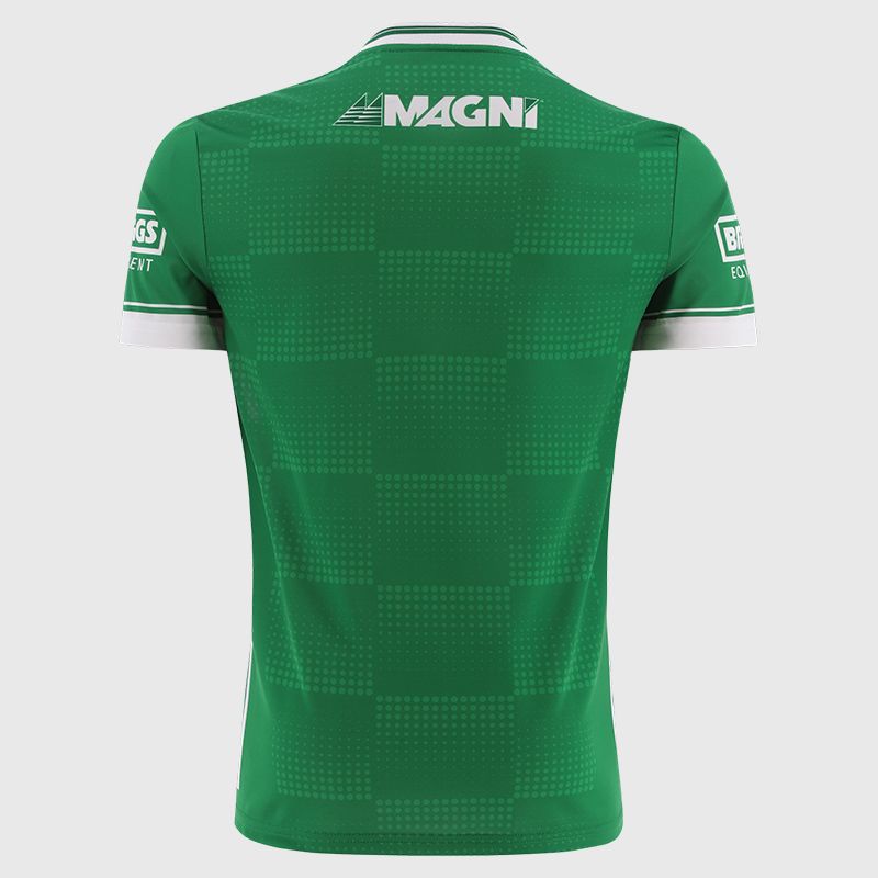O’Neills Green Laois GAA Player Fit Goalkeeper Jersey 2025 with ribbed crewneck by O’Neills.