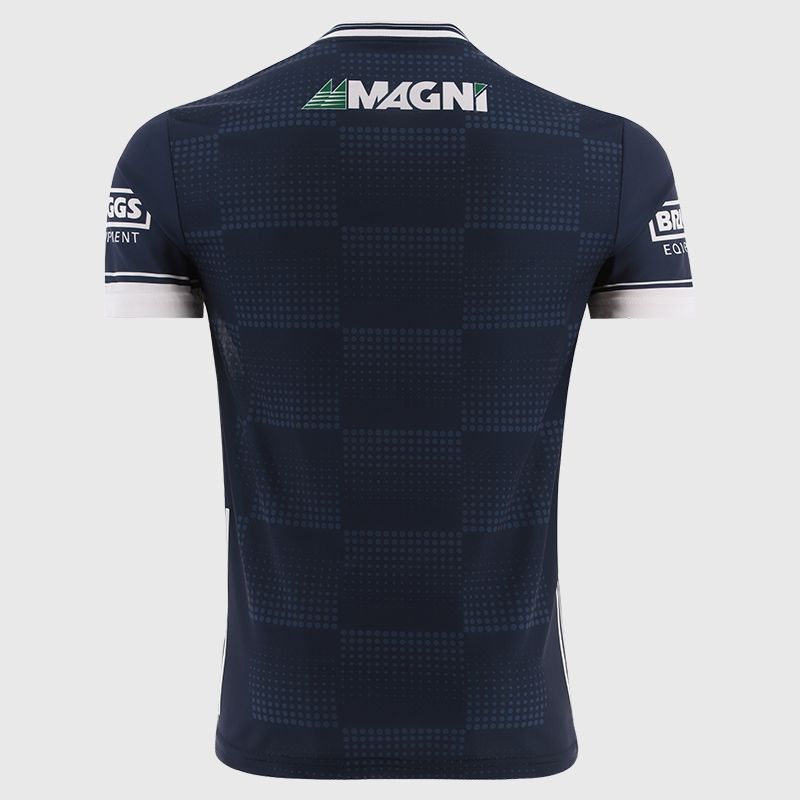 O’Neills Navy Laois GAA Player Fit Alternative Goalkeeper Jersey 2025 with ribbed crewneck by O’Neills.