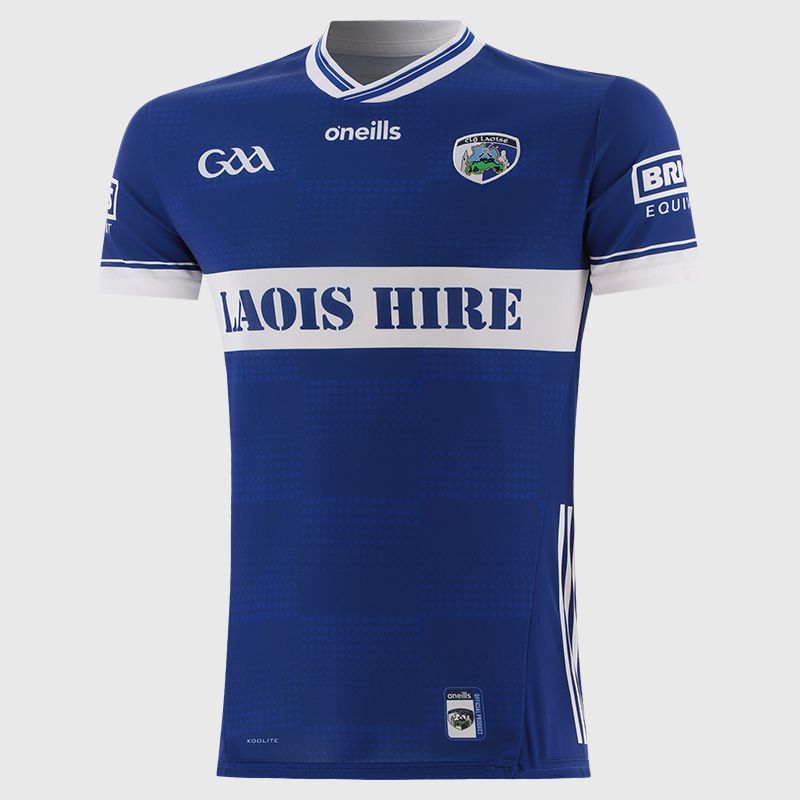 Royal Official Laois GAA Player Fit Home Jersey by O’Neills.