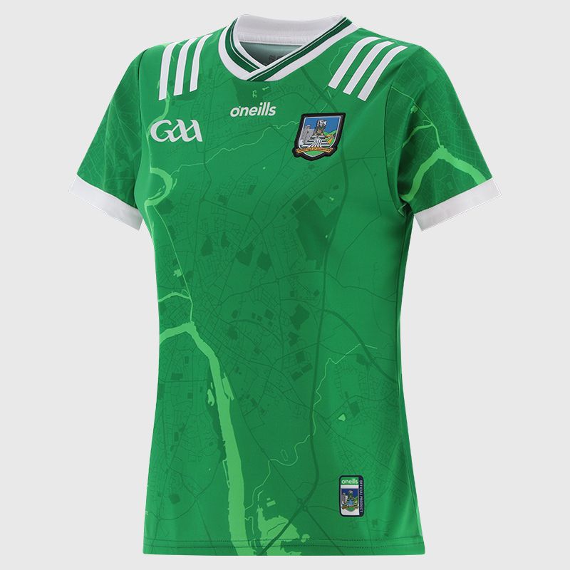 O’Neills Green Limerick GAA Women's Home Jersey 2025 by O’Neills.