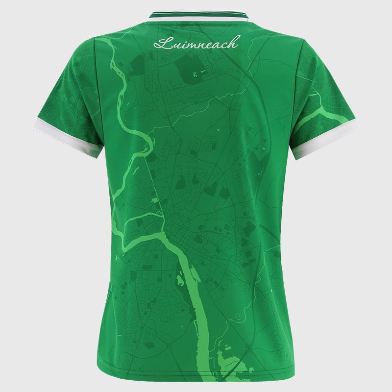 O’Neills Green Limerick GAA Women's Home Jersey 2025 by O’Neills.