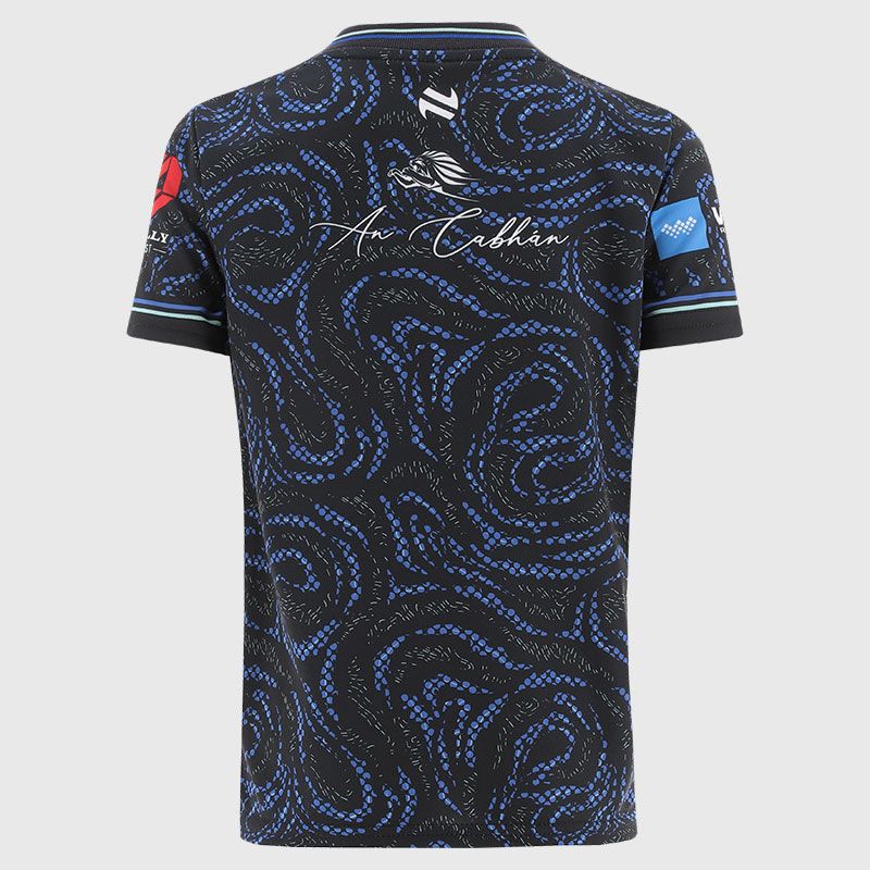 Navy Cavan GAA Kids’ Short Sleeve Training Top 2026 from O’Neills.