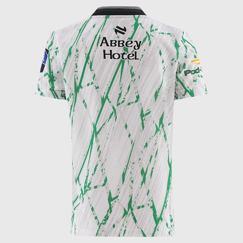 White Donegal GAA Kids' Short Sleeve Training Top 2026 from O’Neills.