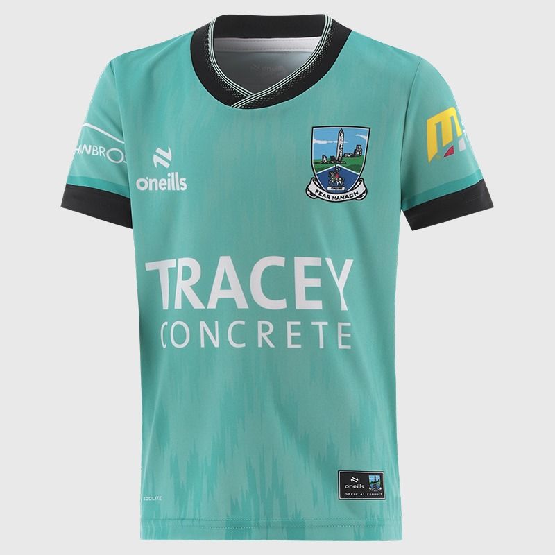 Green Fermanagh GAA Kids Short Sleeve Training Top 2026 from O’Neills.