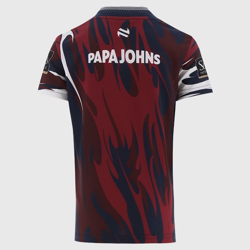 Maroon Galway Hurling Kids' Short Sleeve Training Top 2026 from O’Neills.