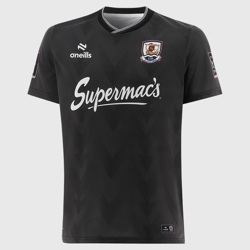 Dark Grey / Black Galway GAA Short Sleeve Training Top 2026 from O’Neills.