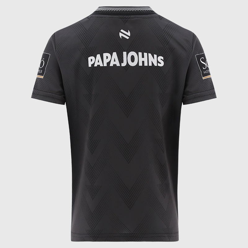 Dark Grey / Black Galway GAA Kids' Short Sleeve Training Top 2026 from O’Neills.