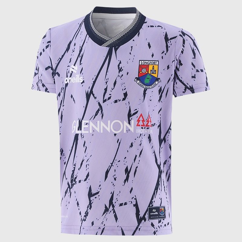 Purple Longford GAA Kids' Short Sleeve Training Top 2026 from O’Neills.