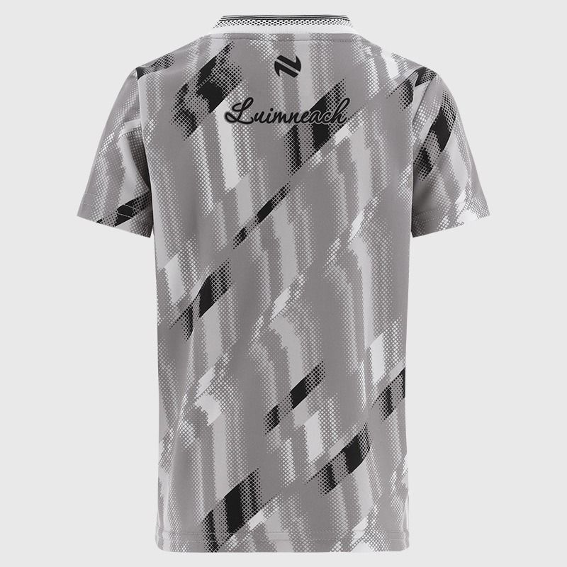 Grey Limerick GAA Kids' Short Sleeve Training Top 2026 From O'Neills