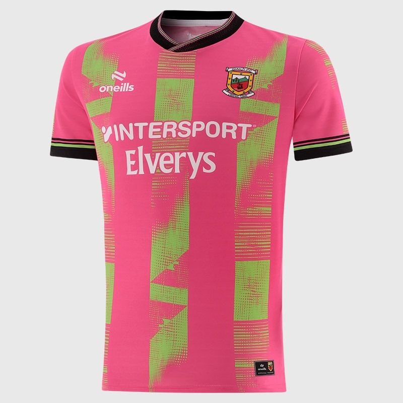 Pink Mayo GAA Short Sleeve Training Top 2026 from O’Neills.