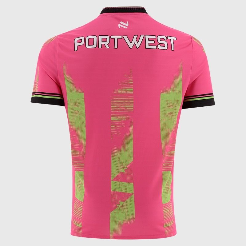 Pink Mayo GAA Kids' Short Sleeve Training Top 2026 from O’Neills.
