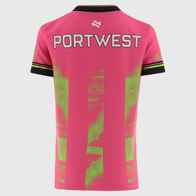 Pink Mayo GAA Kids' Short Sleeve Training Top 2026 from O’Neills.