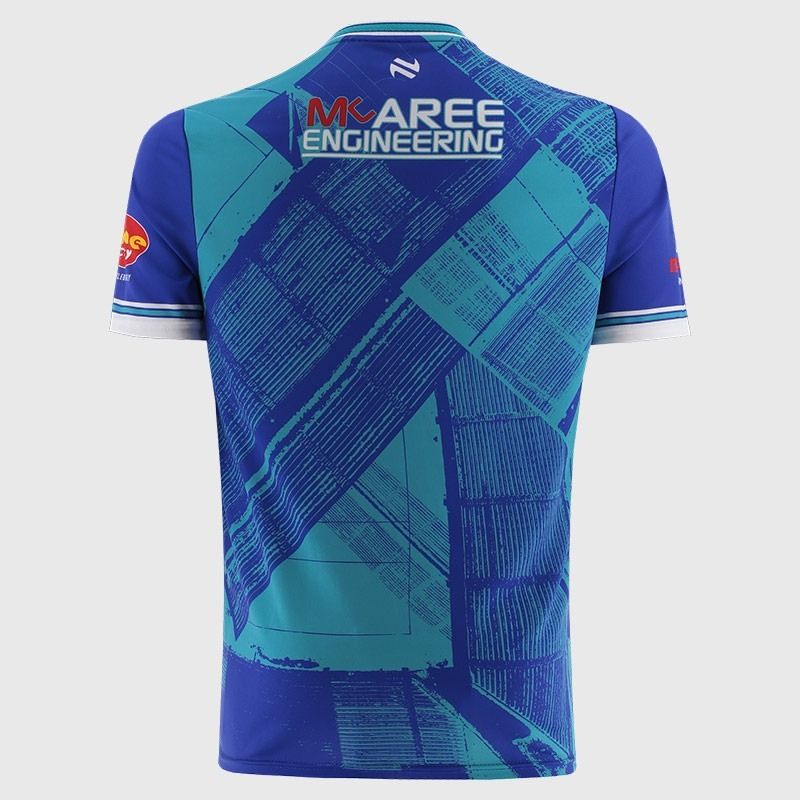 Blue Monaghan GAA Kids' Short Sleeve Training Top 2026 from O’Neills.